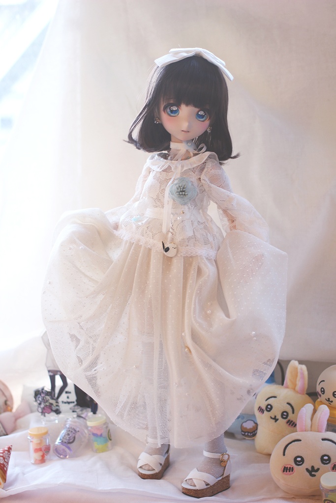 【N.ko】夢のレース　MDDサイズお洋服セット
