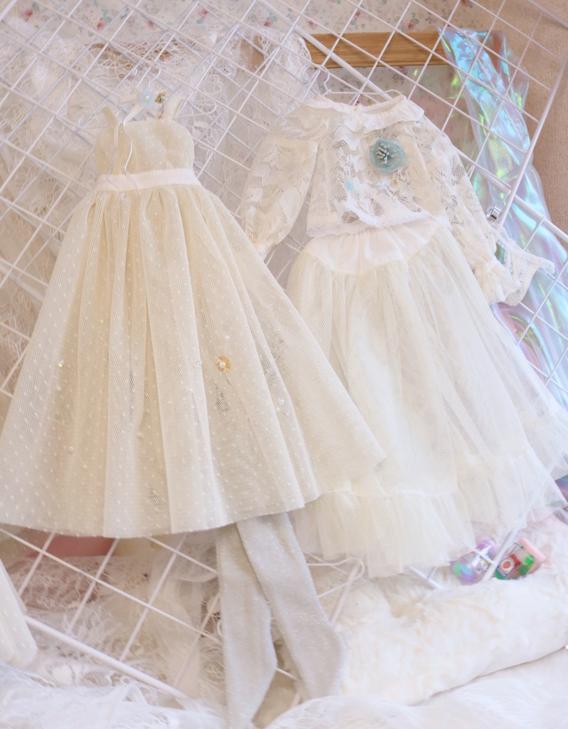 【N.ko】夢のレース　MDDサイズお洋服セット