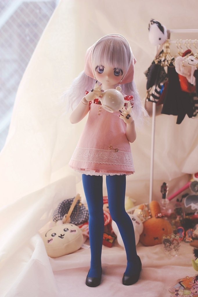 【N.ko】昭和　イチゴアイス　MDDサイズお洋服セット