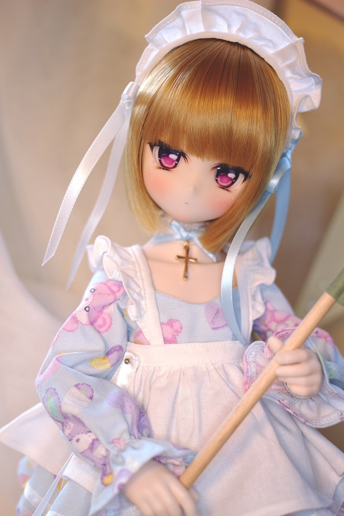【N.ko】水色メイド　MDDサイズお洋服セット