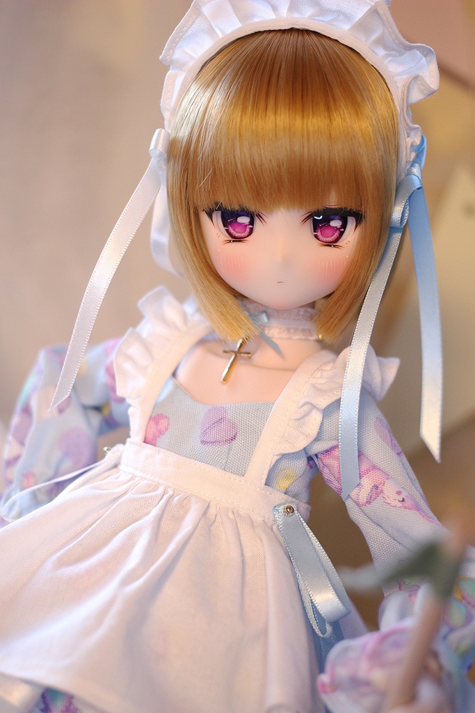 【N.ko】水色メイド　MDDサイズお洋服セット