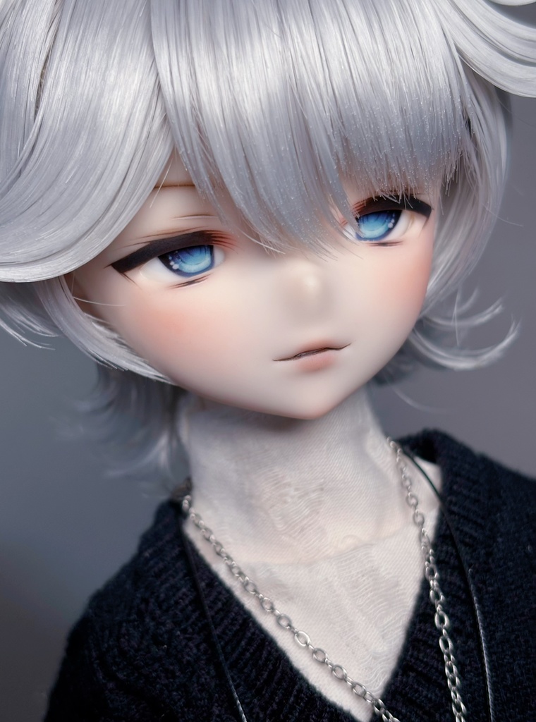 【N.ko】IMOMODOLL Lucifer カスタムヘッド　セミホワイト　mdd