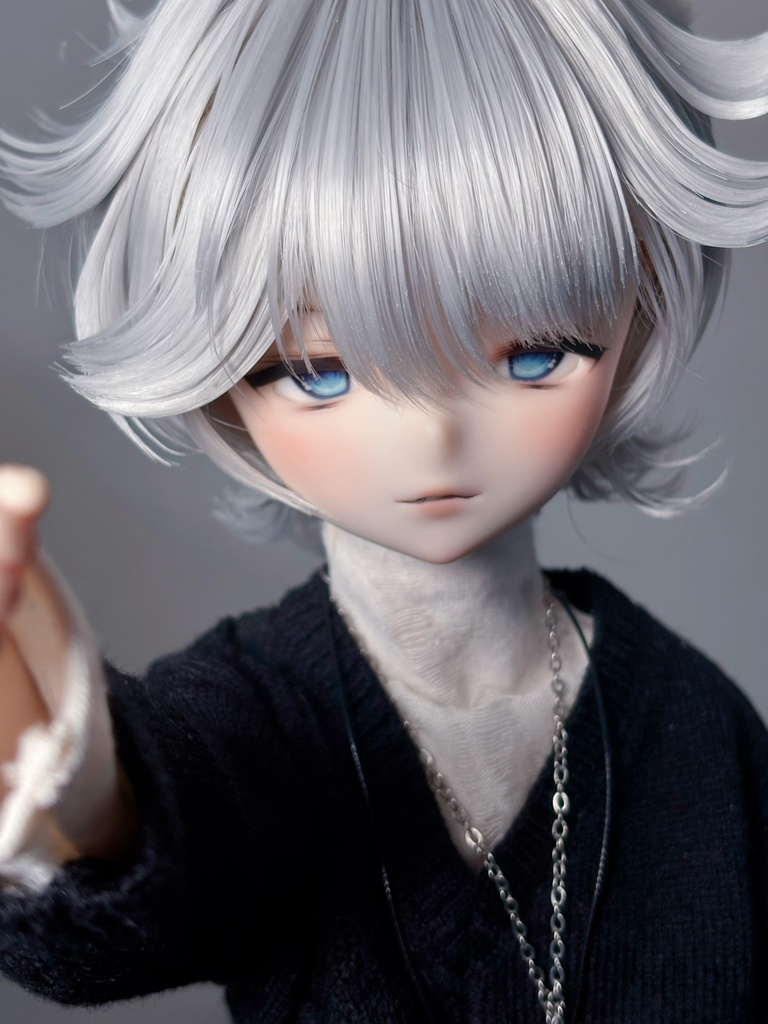 【N.ko】IMOMODOLL Lucifer カスタムヘッド　セミホワイト　mdd