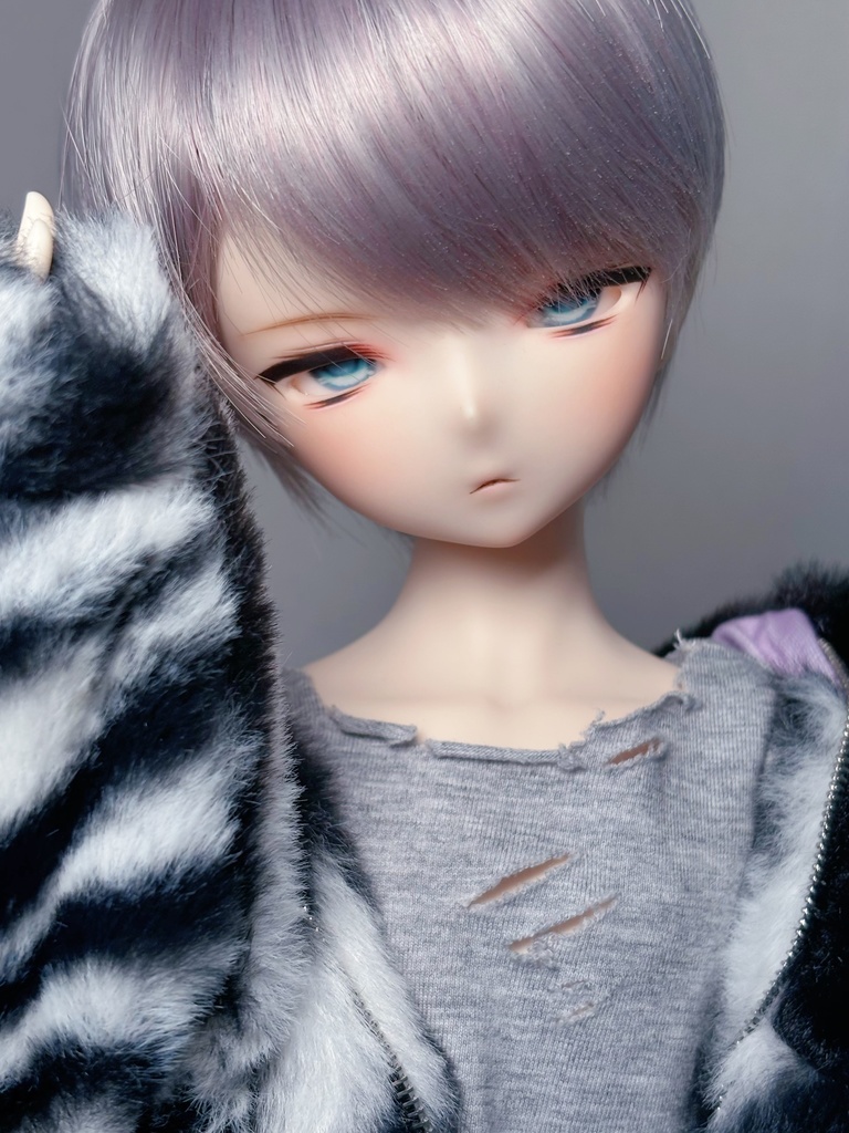 【N.ko】IMOMODOLL tiamat  カスタムヘッド　セミホワイト　mdd