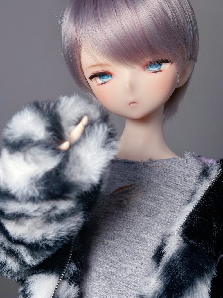 【N.ko】IMOMODOLL tiamat カスタムヘッド セミホワイト mdd