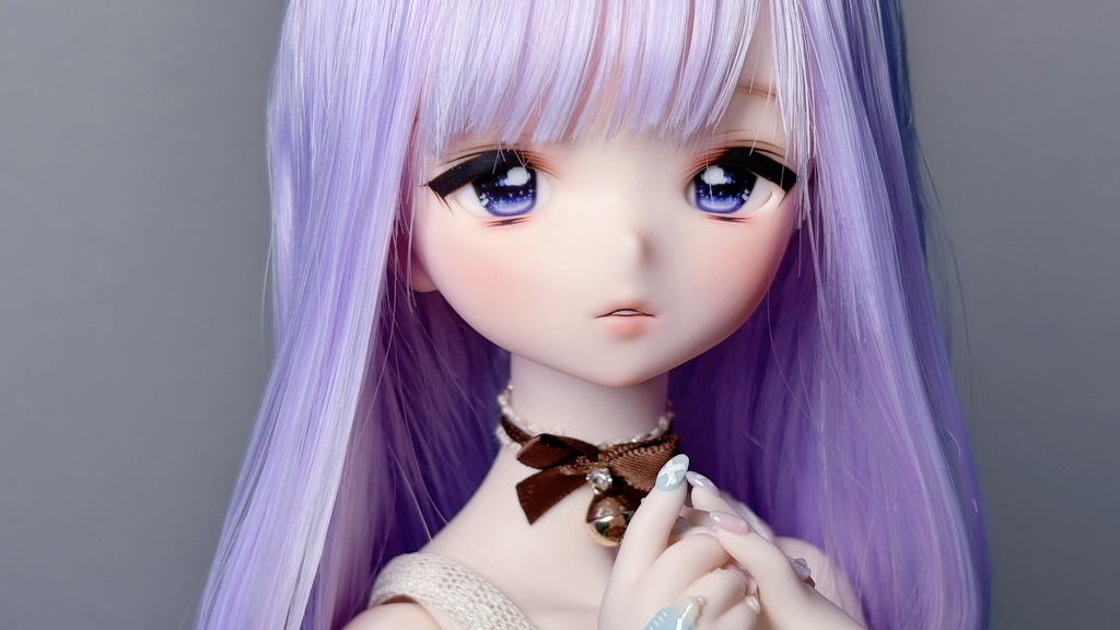 【N.ko】IMOMODOLL corvus カスタムヘッド　セミホワイト　mdd