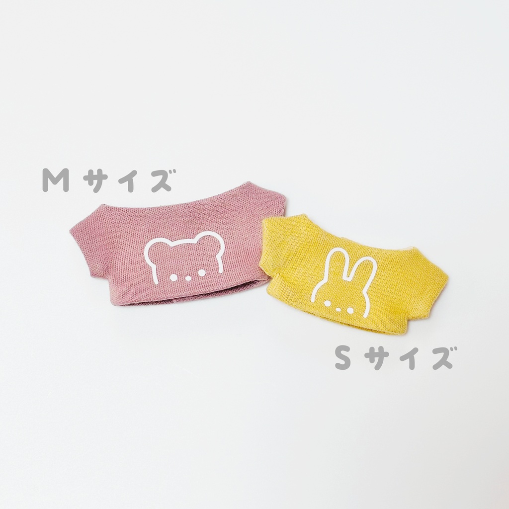 Tシャツ(うさぎ・くま) S・Mサイズ