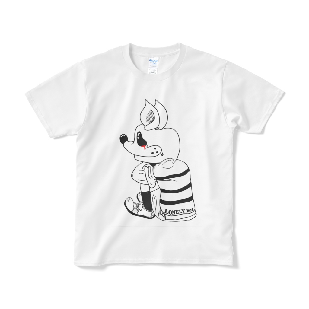 ANIMAL-HOOD Tシャツ（白）