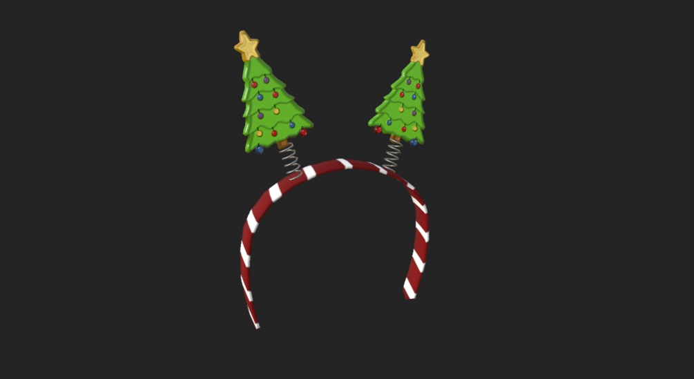 Christmas Tree Headband Bopper (Audio Linked/VRChat Prefab/Asset)
