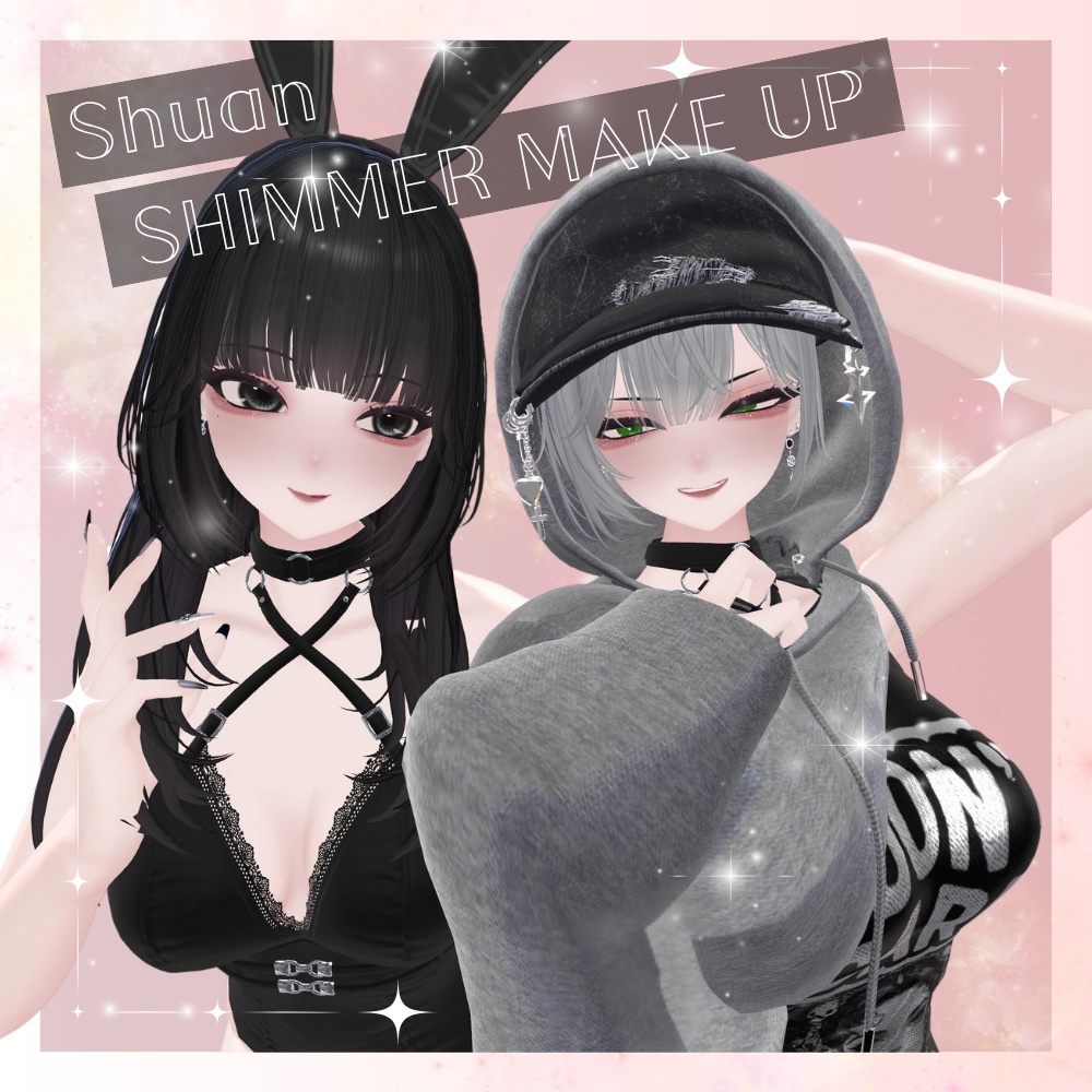 【Shuan / FREEあり】SHIMMER MAKE UP ＆eyetexture ✮Fullset✮