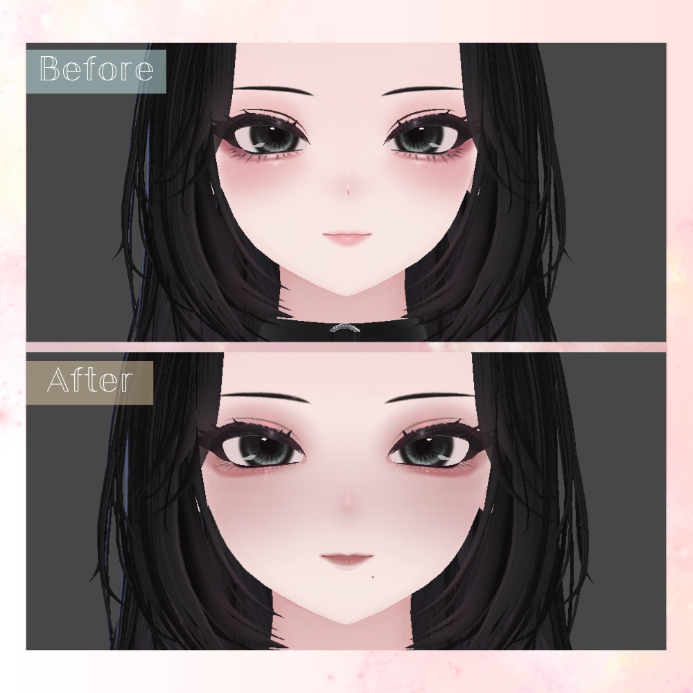 【Shuan / FREEあり】SHIMMER MAKE UP &eyetexture ✮Fullset✮