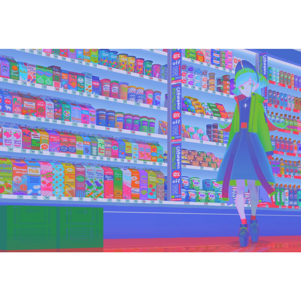 ホログラムポストカード コンビニ