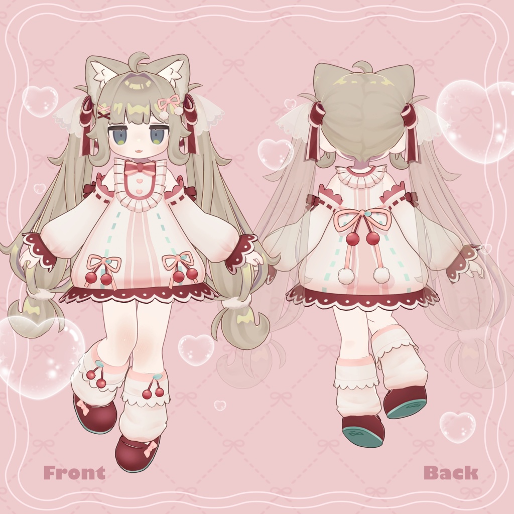 【メタフェス出展記念SALE】🍒ケーキワンピース🍓【キプフェル対応衣装】