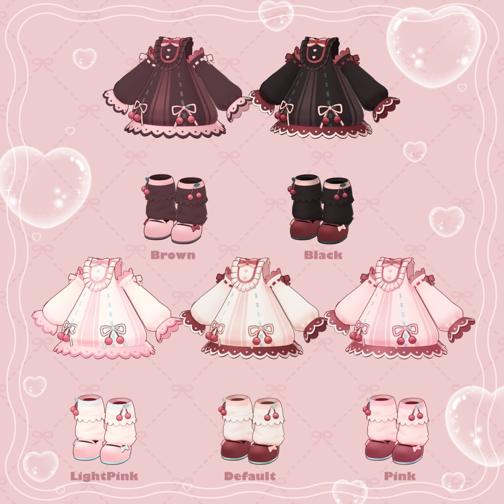 【メタフェス出展記念SALE】🍒ケーキワンピース🍓【キプフェル対応衣装】