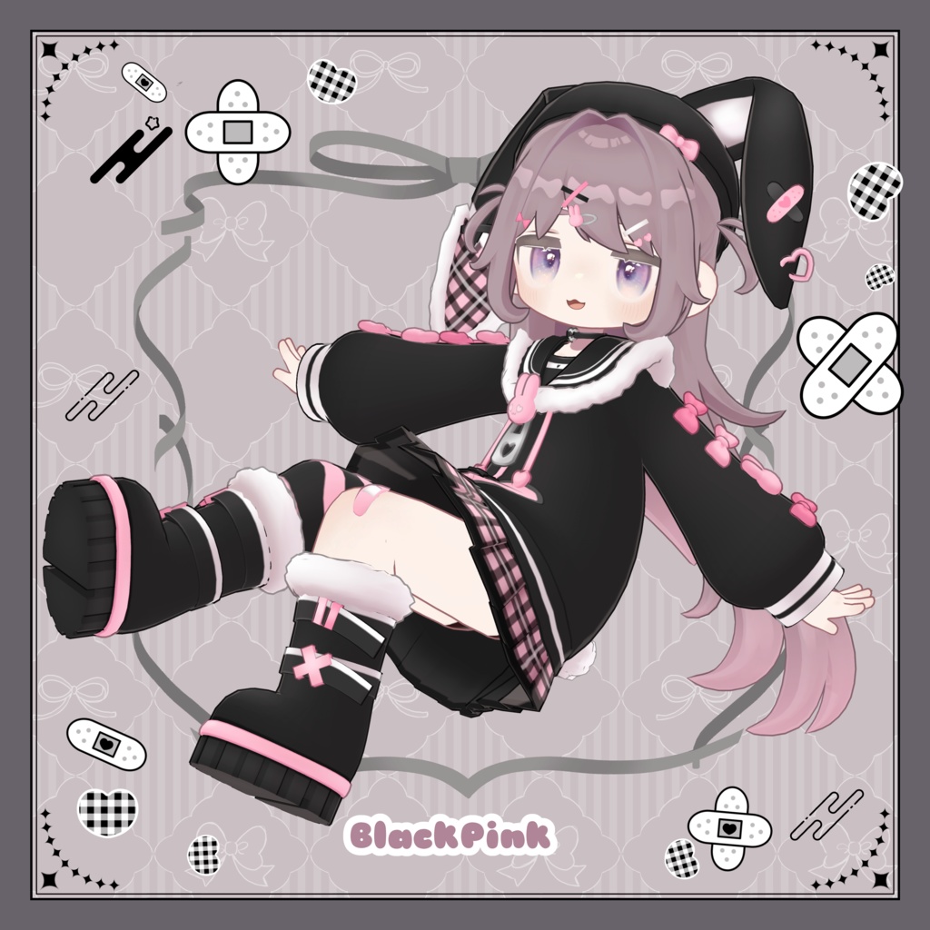 【メタフェス出展記念SALE】BunnyNoirPop【キプフェル対応衣装】