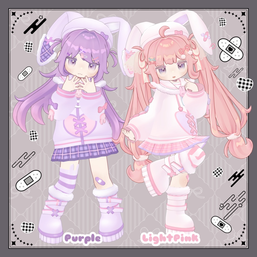 【メタフェス出展記念SALE】BunnyNoirPop【キプフェル対応衣装】
