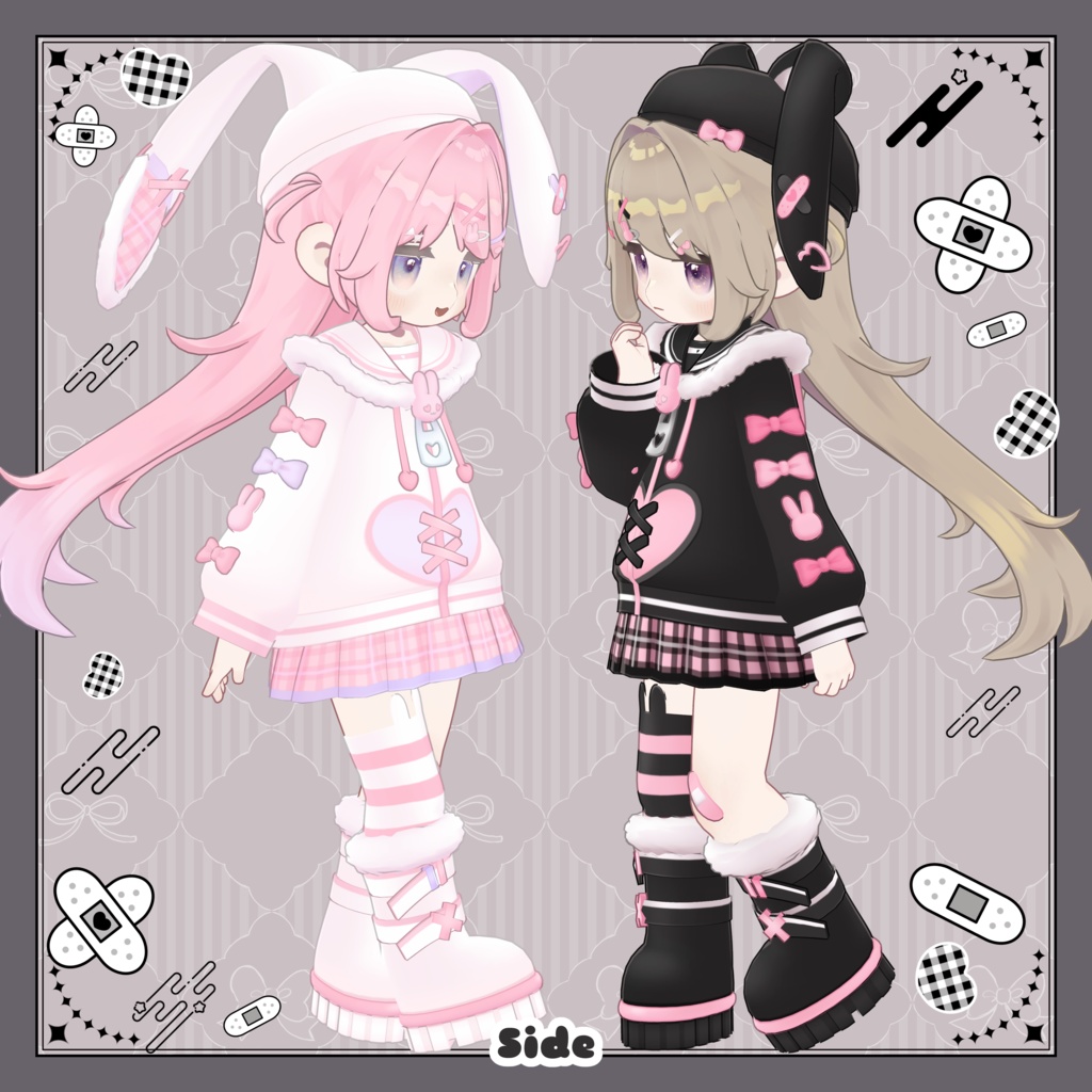 【メタフェス出展記念SALE】BunnyNoirPop【キプフェル対応衣装】