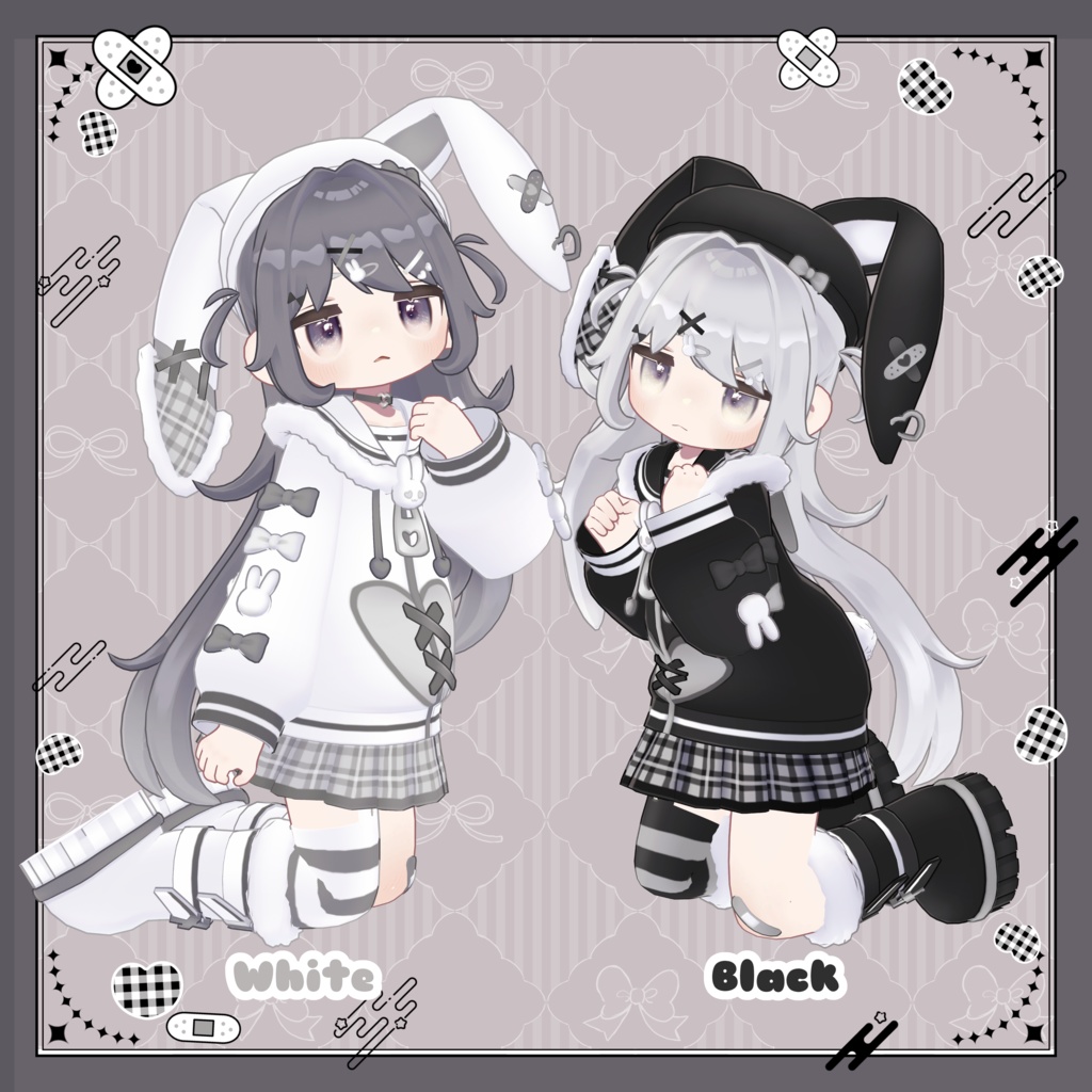 【メタフェス出展記念SALE】BunnyNoirPop【キプフェル対応衣装】