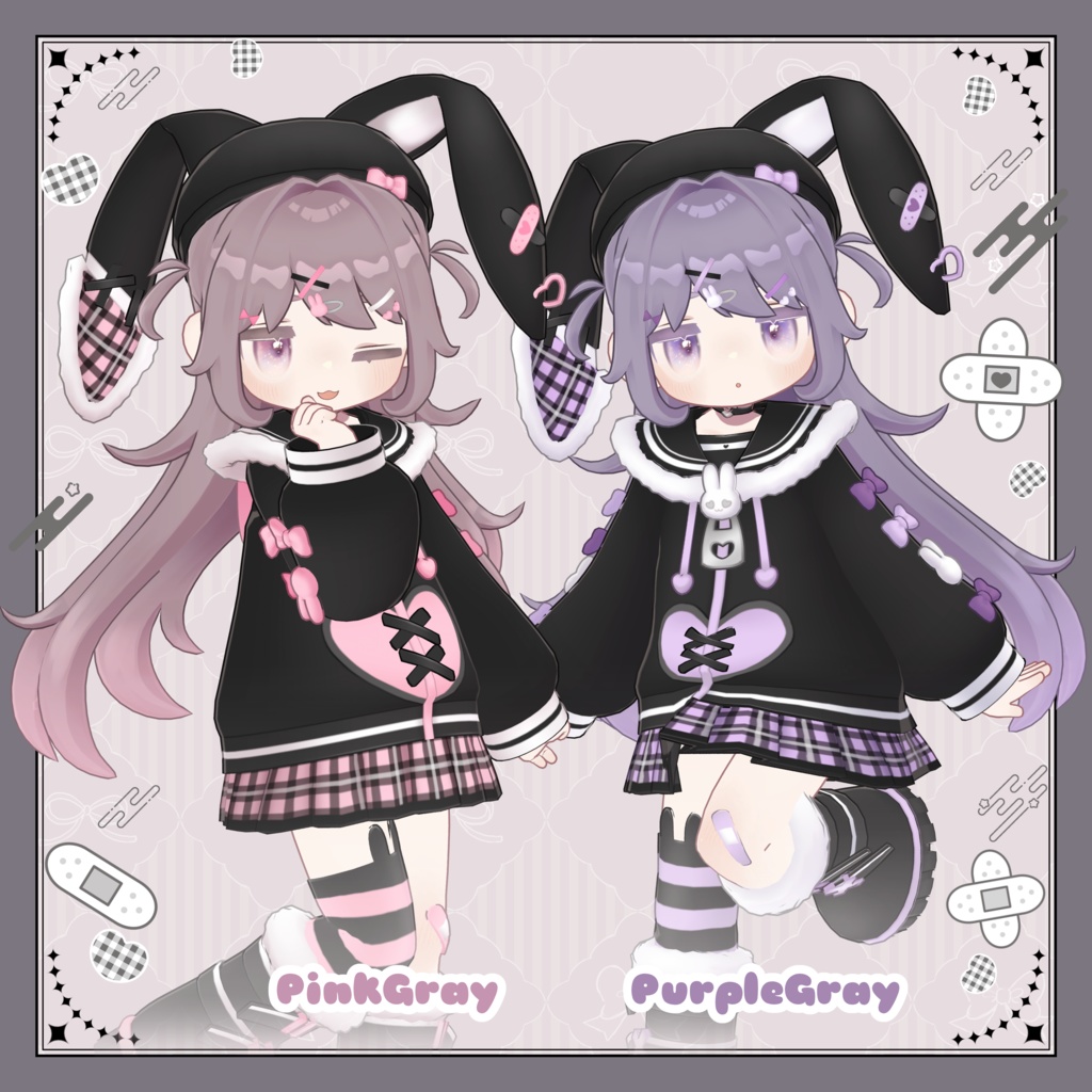 【メタフェス出展記念SALE】ShortHalfTwin【キプフェル対応髪型】