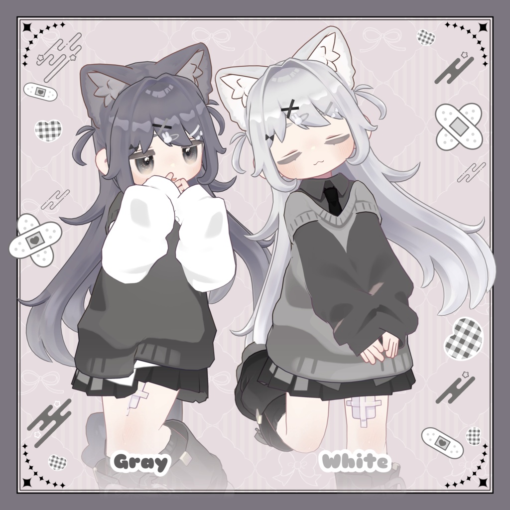 【メタフェス出展記念SALE】ShortHalfTwin【キプフェル対応髪型】