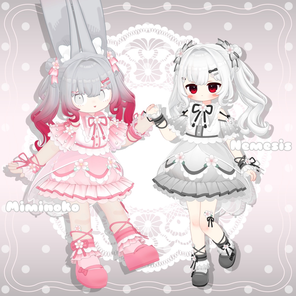 【メタフェス出展記念SALE】❁FloralMellow❁【5アバター対応衣装】