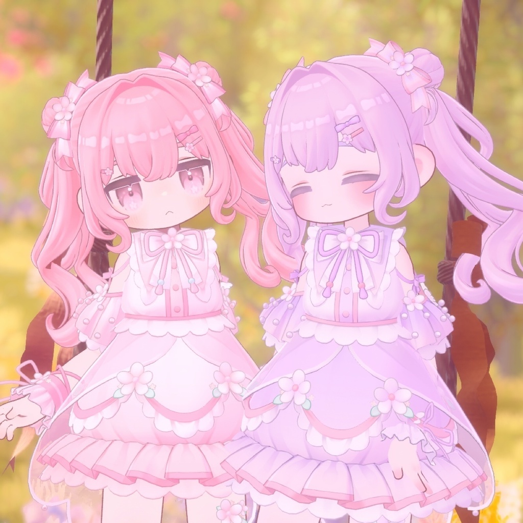 【メタフェス出展記念SALE】❁FloralMellow❁【5アバター対応衣装】