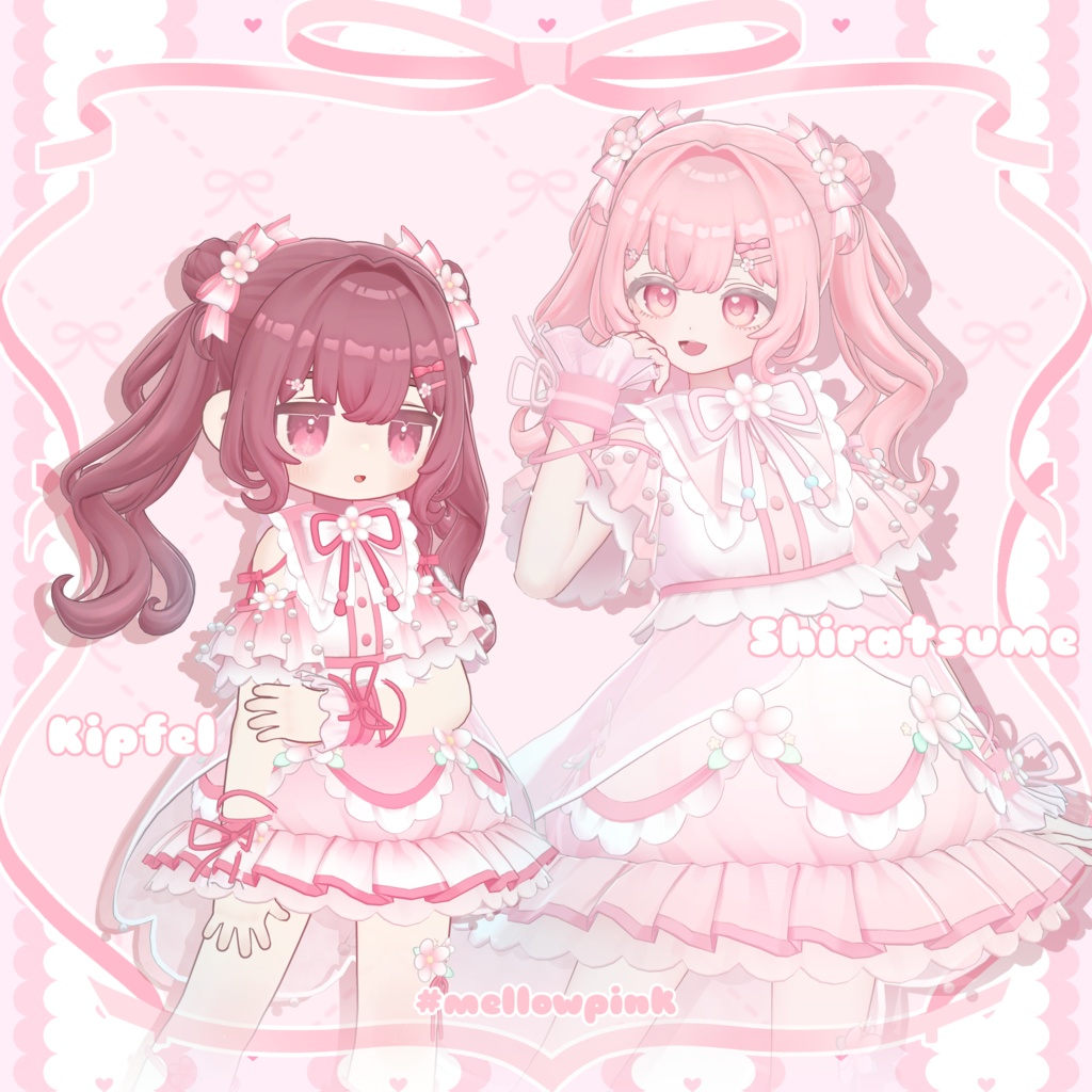 【メタフェス出展記念SALE】❁FloralMellow❁【5アバター対応衣装】