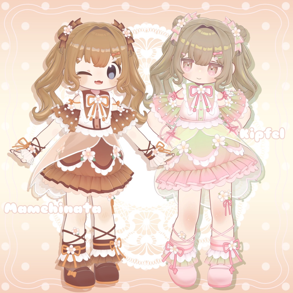 【メタフェス出展記念SALE】❁FloralMellow❁【5アバター対応衣装】