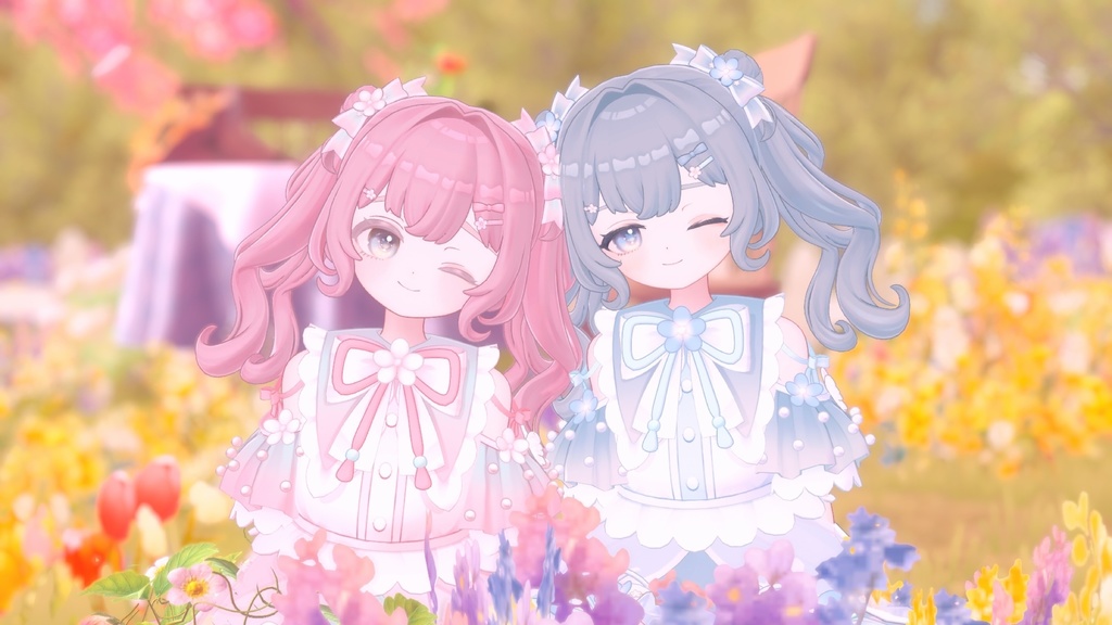 【メタフェス出展記念SALE】❁FloralMellow❁【5アバター対応衣装】