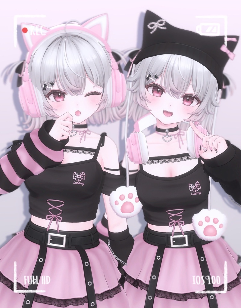 ルナリィ Lunary / オリジナル3Dモデル - mellow pink - 2/2