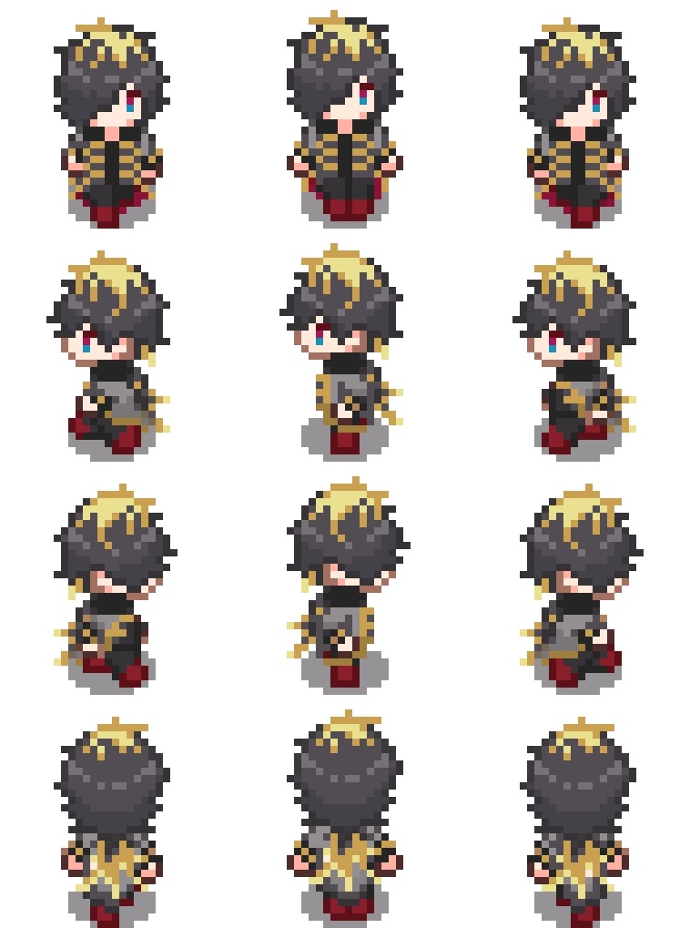 【ピクスク用アバター】獄・十四