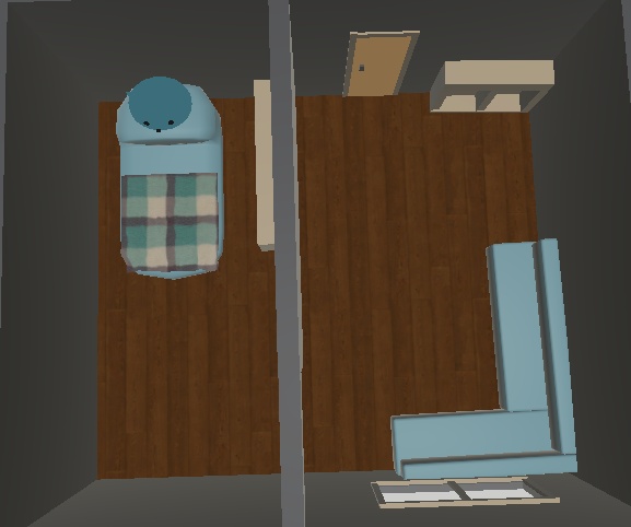 VRChat】家具配置済み! シンプルで使いやすいお部屋アセット