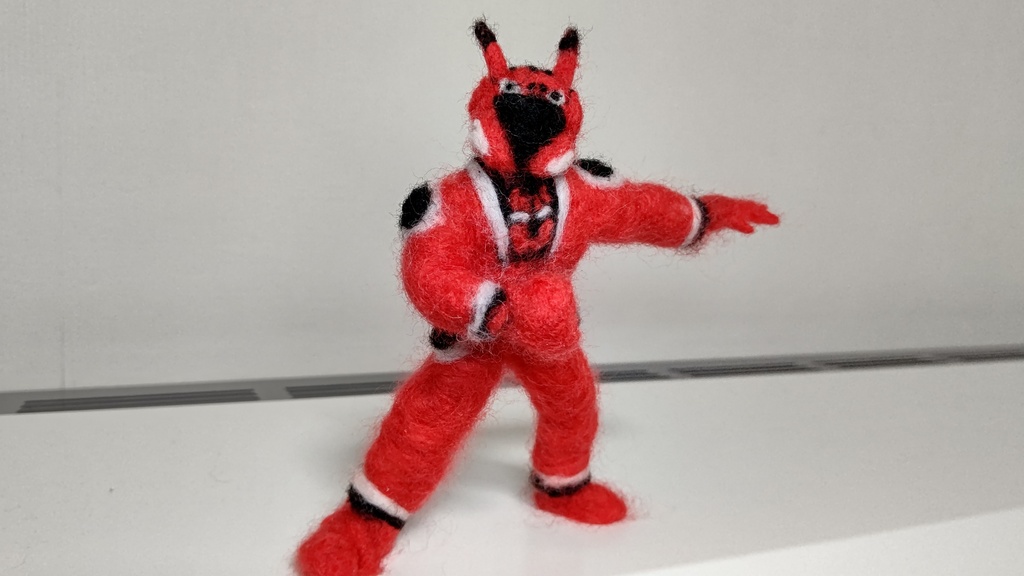 【受注生産】羊毛アクションフィギュア『フェルトテック』ベコイザーR