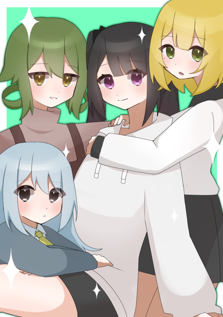 オリキャラ 4人集合ブロマイド