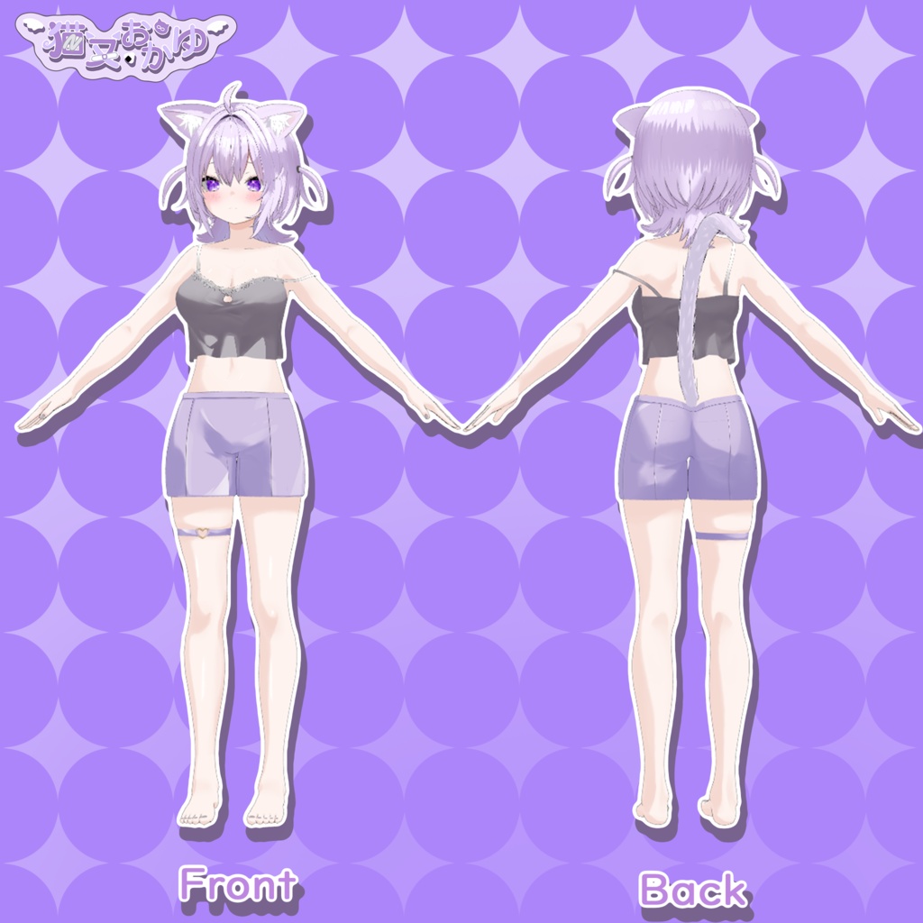 【気まぐれ3Dモデル】 猫又おかゆメン限衣装 【有償版】FanMade