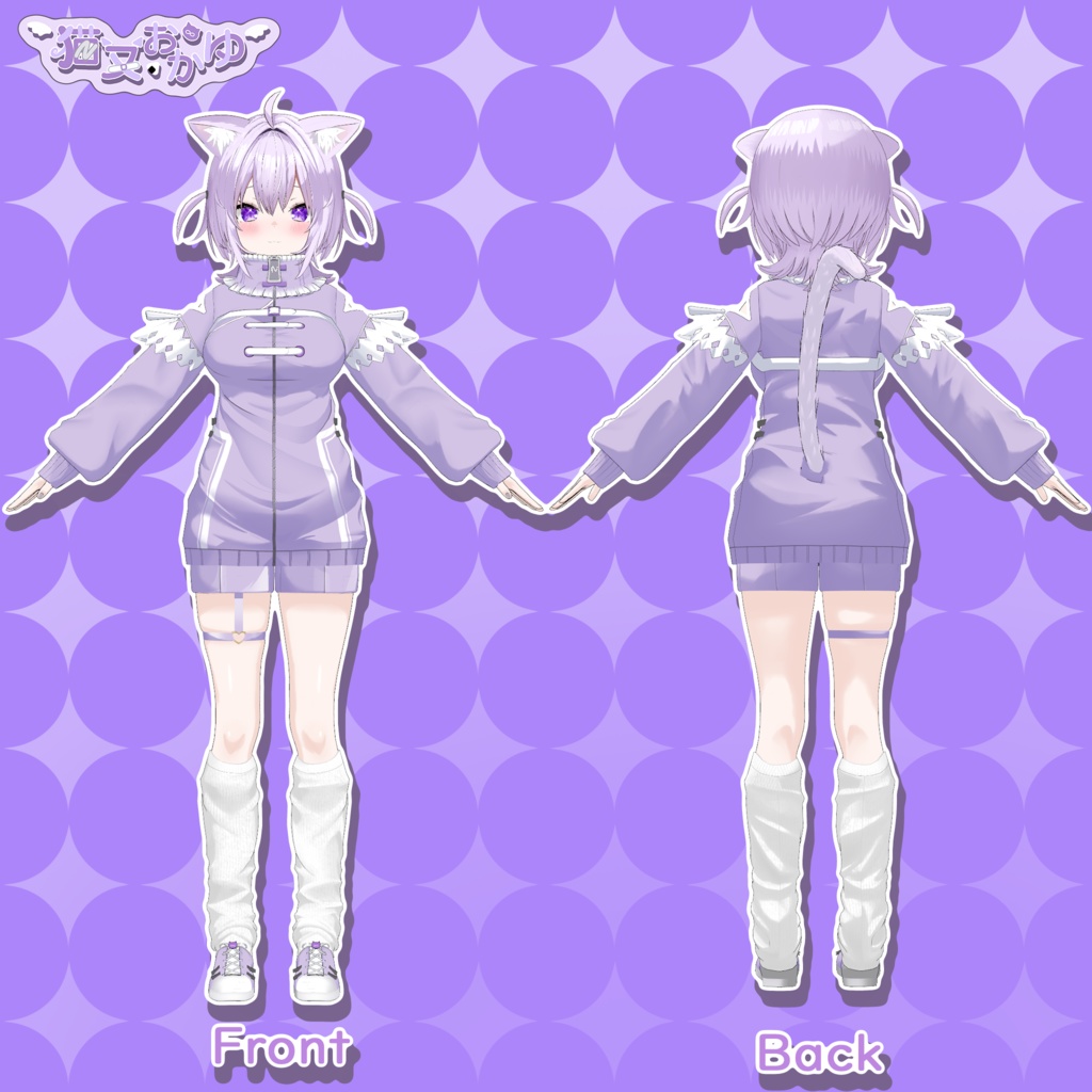 【気まぐれ3Dモデル】 猫又おかゆメン限衣装 【有償版】FanMade