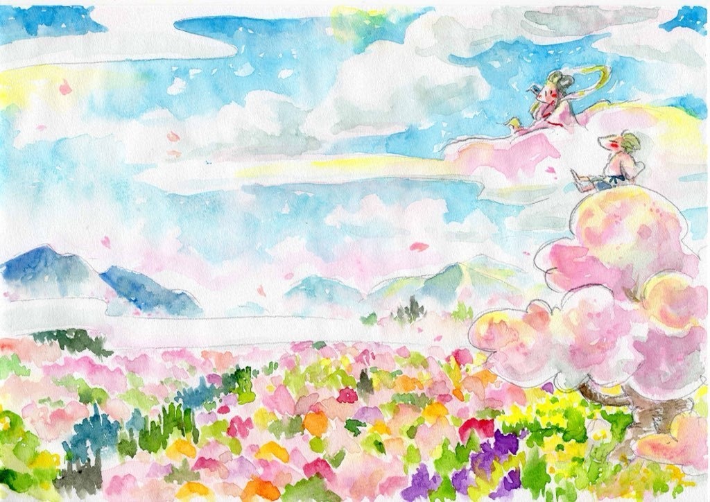 ⭐︎送料込⭐︎春待ちポストカードえほん『はるはるる』