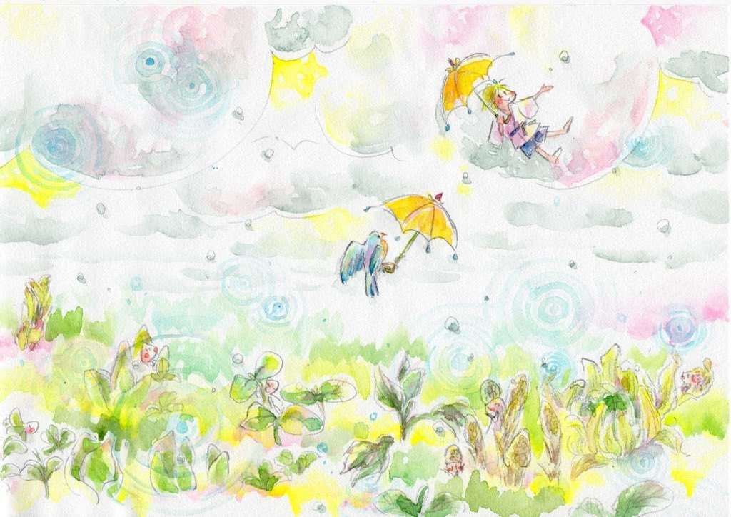 ⭐︎送料込⭐︎春待ちポストカードえほん『はるはるる』