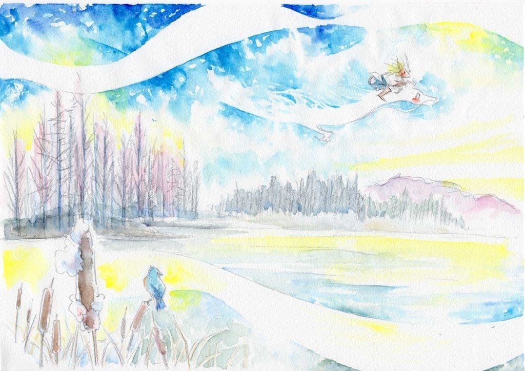 ⭐︎送料込⭐︎春待ちポストカードえほん『はるはるる』