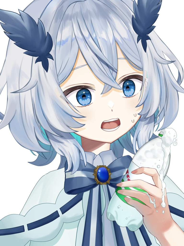 サイダーを持つ手