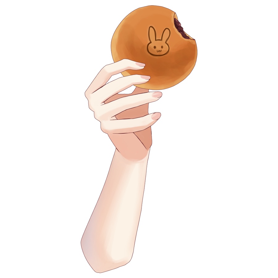 あんぱんを差し出す手