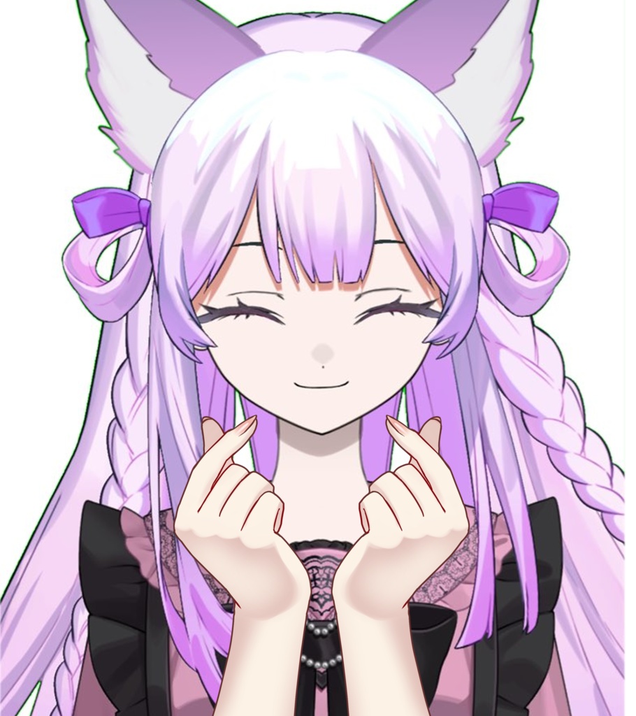 指ハートをする手