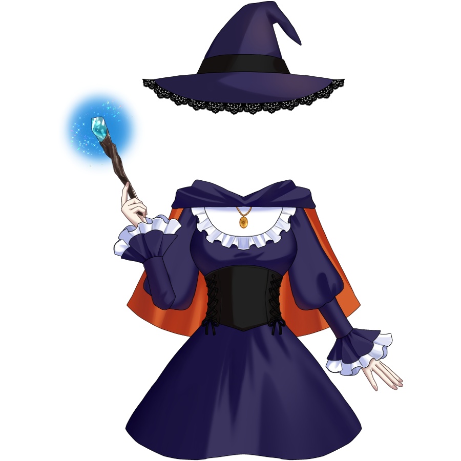 魔女風衣装