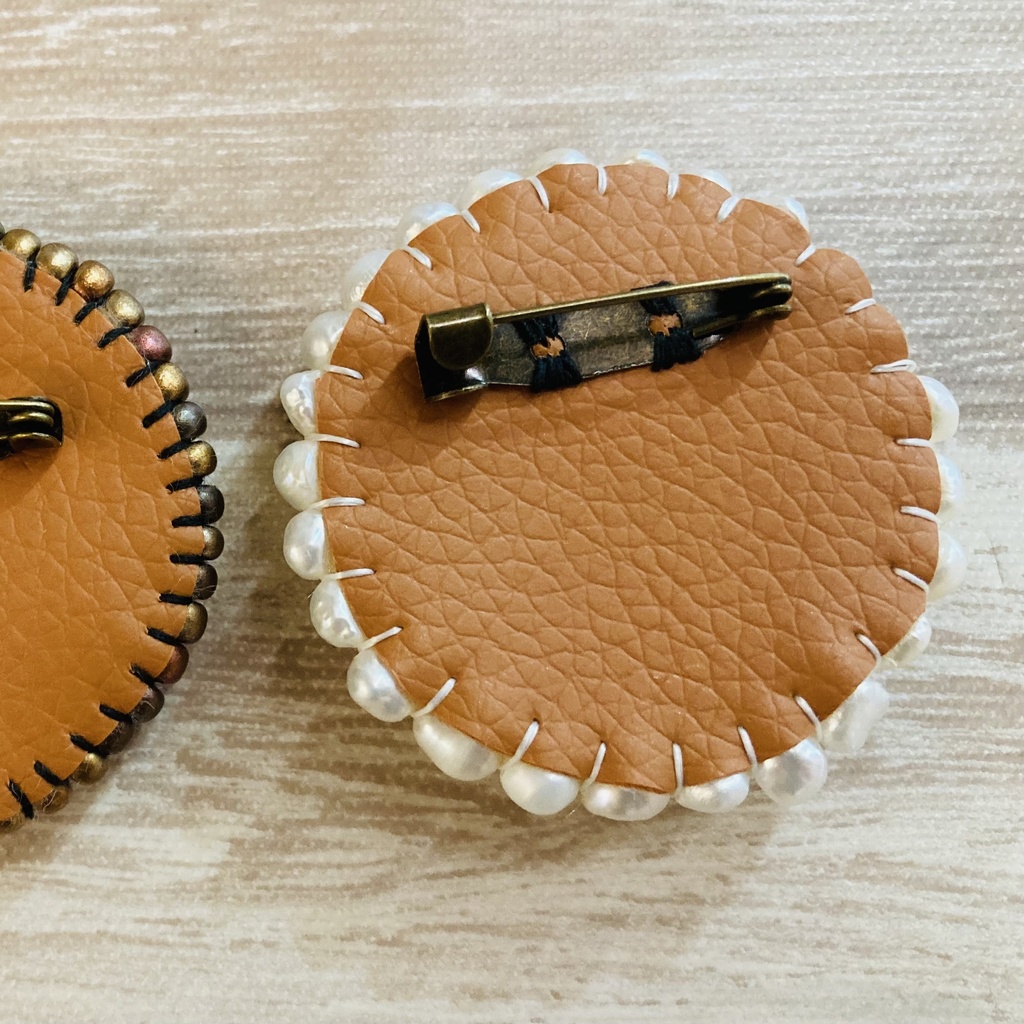 【オリジナル】ヴィンテージフラワーブローチ