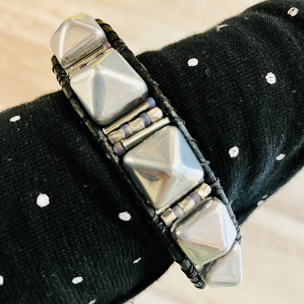 スタッドブレスレット(シルバー)