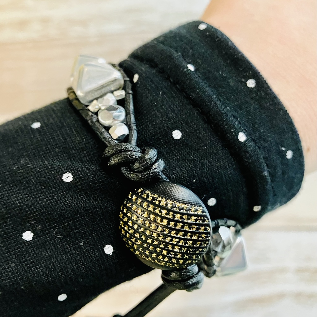 スタッドブレスレット(シルバー)