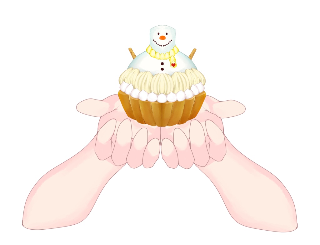 【配信者向け】クリスマスタルト素材:差分4種類あり