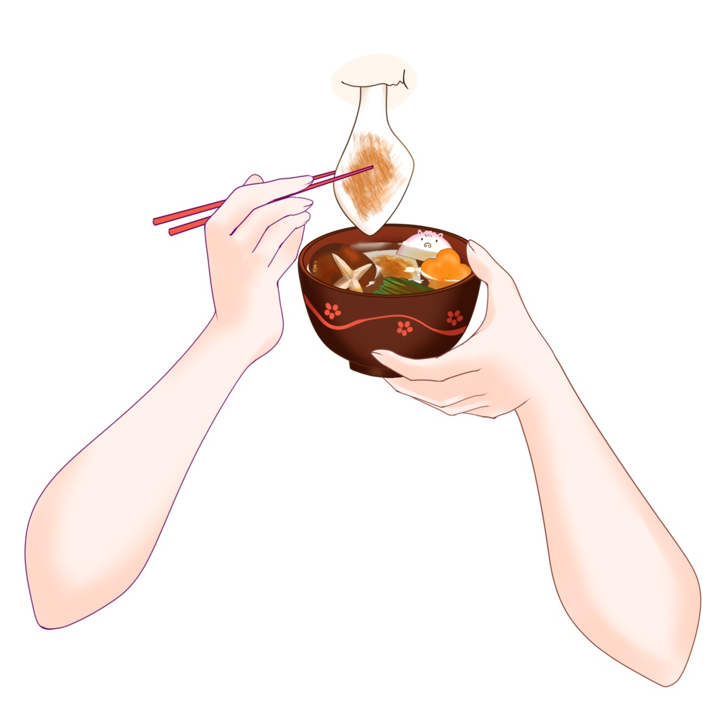 【配信者向け】お雑煮素材