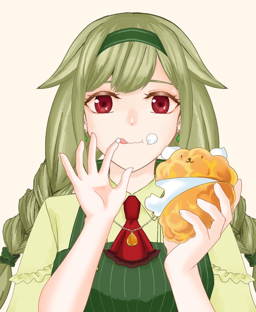 【配信者向け】シュークリーム素材:差分2種類あり