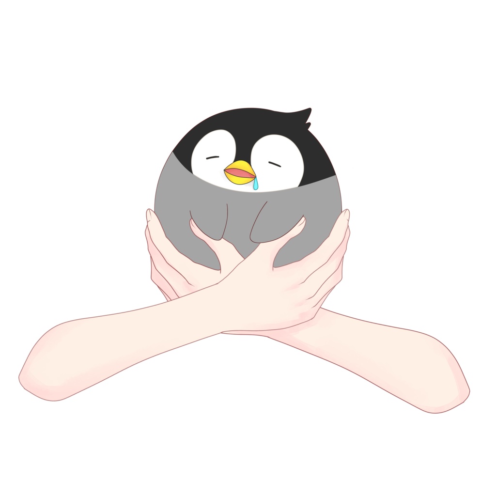 【配信者向け】おやすみペンギン素材